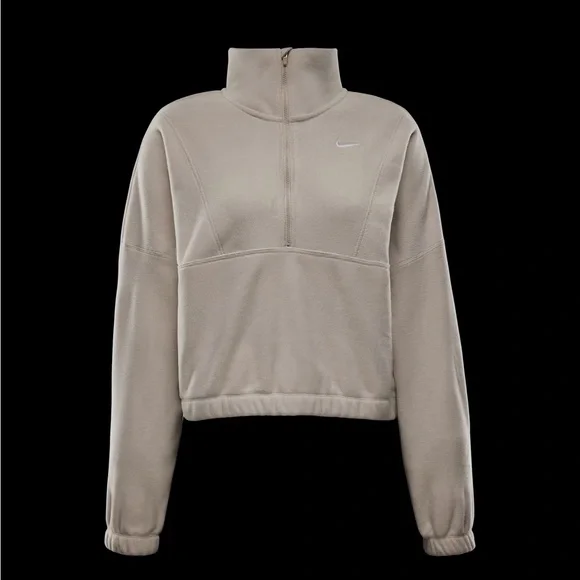 NWT Nike One
Women's Therma-FIT Oversized 1/2-Zip Fleece Top Light Orewood Brown - Picture 6 of 9
